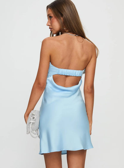Phillipa Mini Dress Light Blue