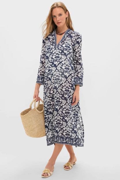 Dark Blue Giada Caftan