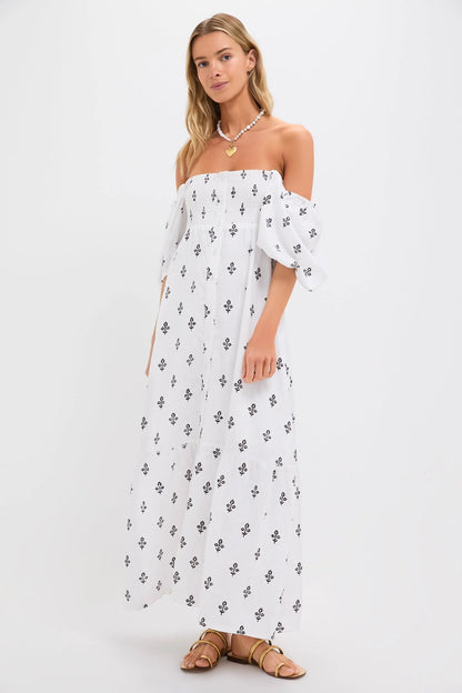 Exclusive Daughters Blackberry Wine Santiago 3 Maxi Dress