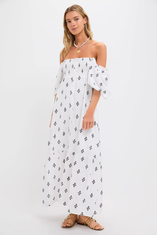 Exclusive Daughters Blackberry Wine Santiago 3 Maxi Dress