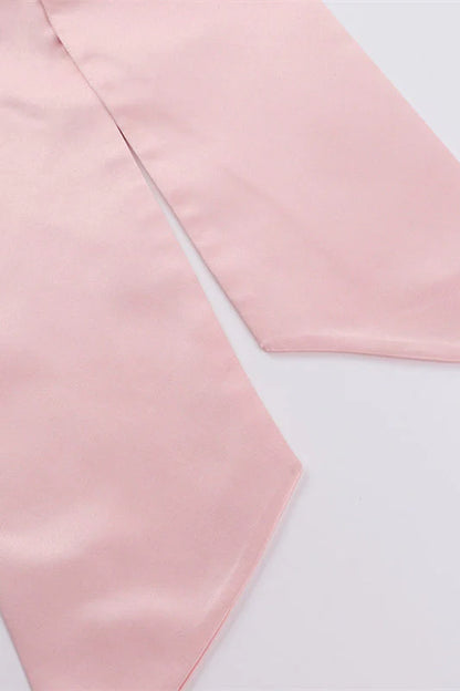 Strapless Pink A-line Bubble Dress with Bow