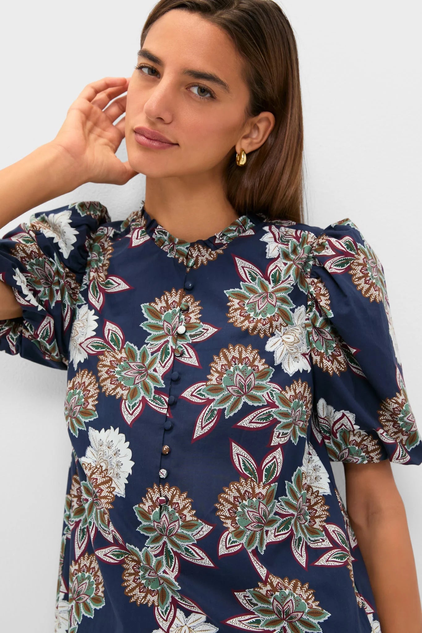 Navy Floral Mimi Mini Dress