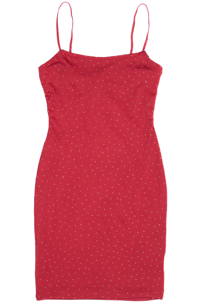 Bedazzled Red Dress