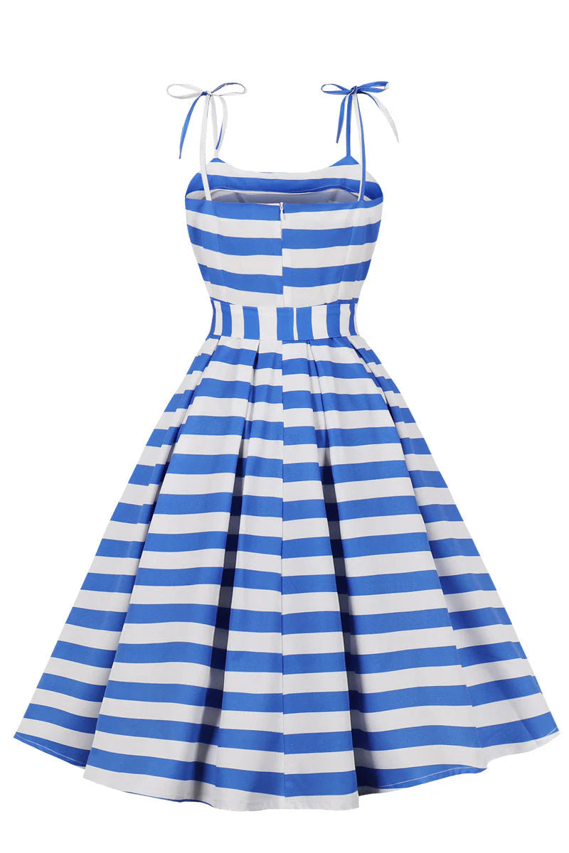 Yellow Plaid Swing Dress with Sash