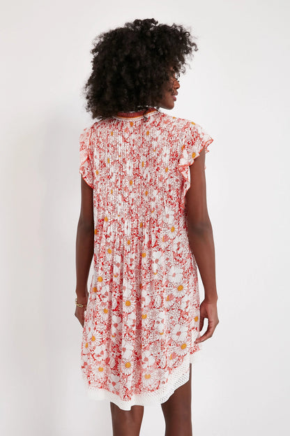 Orange Mid 70s Garden Sasha Mini Dress