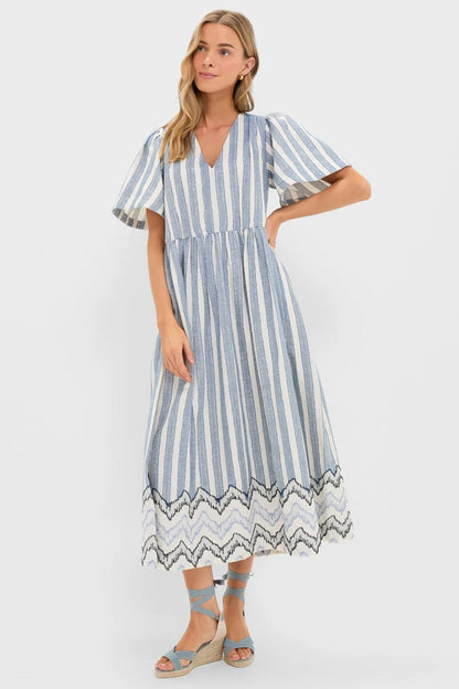 Harbour Stripe Jacquard Mandy Dress