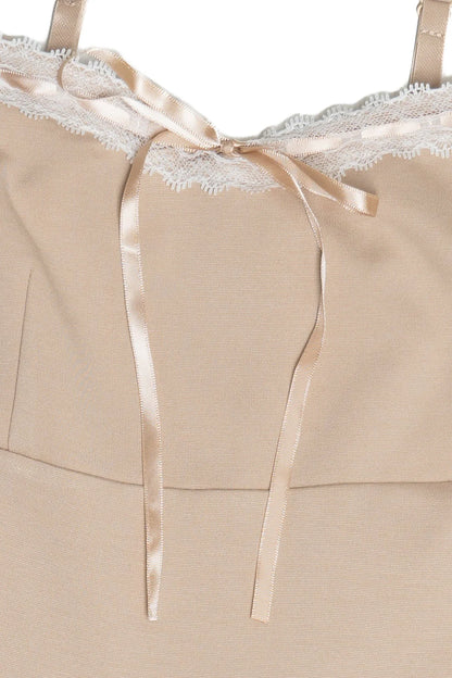 Pleated Drop Waist Romper Dress