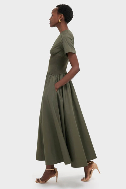 Fern Wrenna Short Sleeve Midi Dress